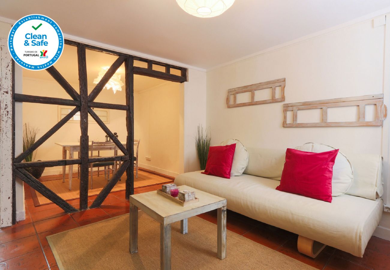 Wohnung zur Miete im Zentrum von Lissabon mit charmantem Wohnzimmer