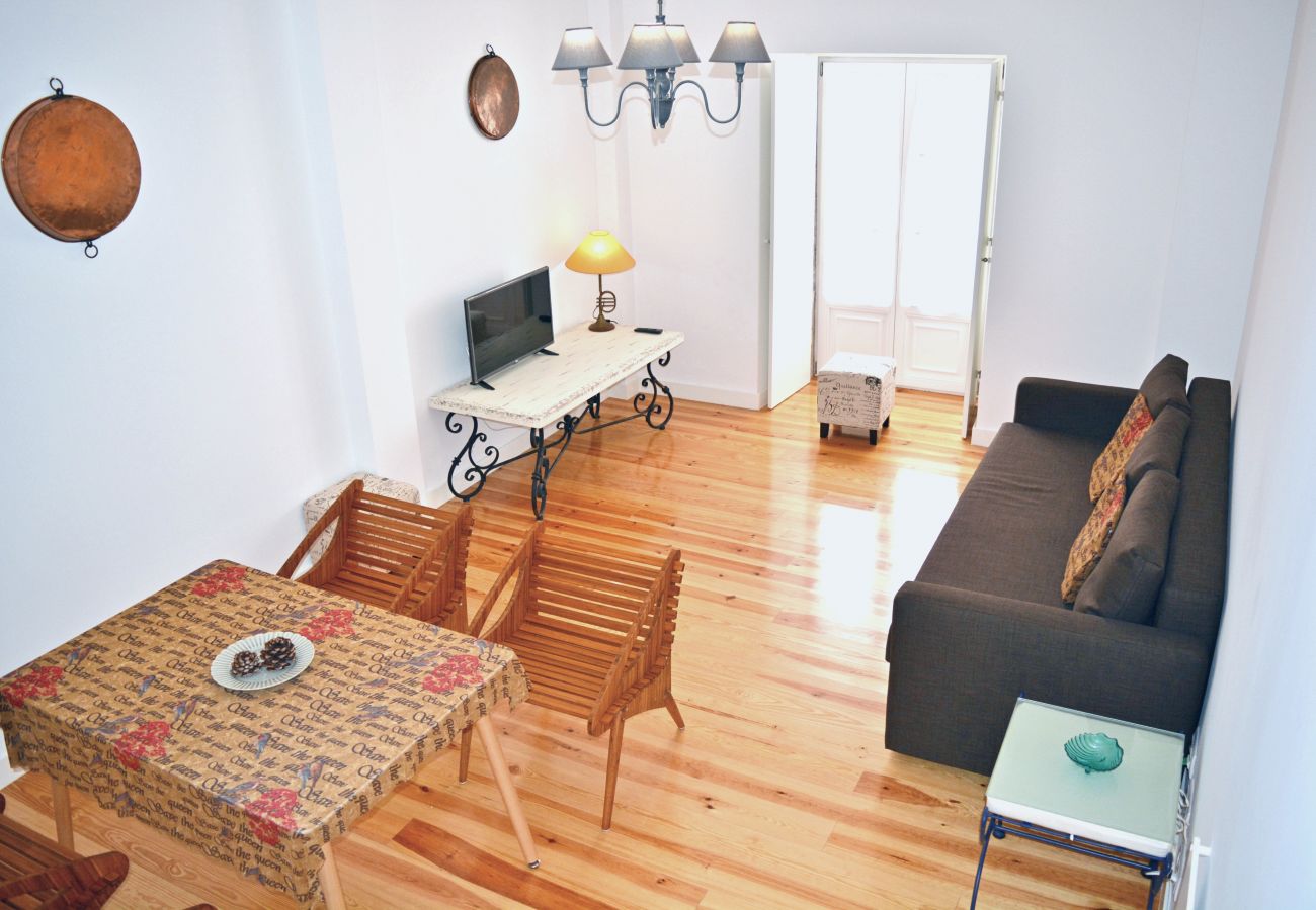 Modern and comfortable living room with dining table